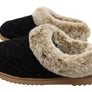Dearfoams Womens Comfortable Hannah Chenille Knit Clog Slippers