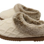 Dearfoams Womens Comfortable Hannah Chenille Knit Clog Slippers