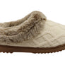 Dearfoams Womens Comfortable Hannah Chenille Knit Clog Slippers