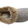 Dearfoams Womens Comfortable Hannah Chenille Knit Clog Slippers