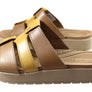 Pegada Dee Dee Womens Comfort Leather Slides Sandals Made In Brazil