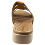 Pegada Dee Dee Womens Comfort Leather Slides Sandals Made In Brazil