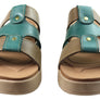 Pegada Dee Dee Womens Comfort Leather Slides Sandals Made In Brazil