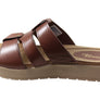 Pegada Dee Dee Womens Comfort Leather Slides Sandals Made In Brazil