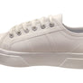 Superga Womens 2740 Platform Tumbled Leather Lace Up Shoes