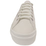 Superga Womens 2740 Platform Tumbled Leather Lace Up Shoes