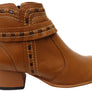 J Gean Bettie Womens Comfortable Leather Ankle Boots Made In Brazil