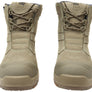 KingGee Mens Bennu Pro 6 Comfortable Leather Work Boots Stone