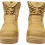 KingGee Mens Bennu Pro 6 Comfortable Leather Work Boots Wheat
