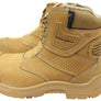 KingGee Mens Bennu Pro 6 Comfortable Leather Work Boots Wheat