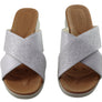 Usaflex Ginni Womens Comfort Leather Slides Sandals Made In Brazil
