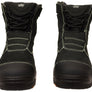 KingGee Mens Bennu Pro 6 Comfortable Leather Work Boots Black