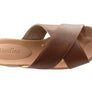 Usaflex Ginni Womens Comfort Leather Slides Sandals Made In Brazil