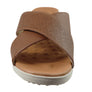 Usaflex Ginni Womens Comfort Leather Slides Sandals Made In Brazil