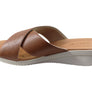 Usaflex Ginni Womens Comfort Leather Slides Sandals Made In Brazil