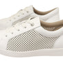 Homyped Womens Lotti Lace White Leather Wide Fit Casual Shoes