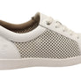 Homyped Womens Lotti Lace White Leather Wide Fit Casual Shoes