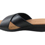 Usaflex Ginni Womens Comfort Leather Slides Sandals Made In Brazil