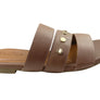 Usaflex Skyler Womens Comfort Leather Slides Sandals Made In Brazil