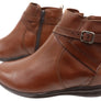 Via Paula Lane Womens Comfortable Brazilian Leather Ankle Boots