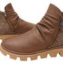 Orizonte Intrepid Womens European Comfortable Leather Ankle Boots