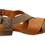 Orizonte Rossie Womens European Comfortable Low Heel Leather Sandals
