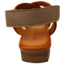 Orizonte Rossie Womens European Comfortable Low Heel Leather Sandals