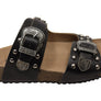 Via Paula Renee Womens Leather Comfort Slides Sandals Made in Brazil