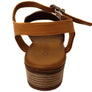 Orizonte Pinor Womens European Comfortable Low Heel Leather Sandals