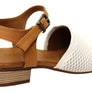 Orizonte Pinor Womens European Comfortable Low Heel Leather Sandals