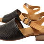 Orizonte Pinor Womens European Comfortable Low Heel Leather Sandals