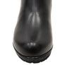 Orizonte Vello Womens European Comfortable Leather Heeled Ankle Boots