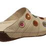 Orizonte Passion Womens European Comfortable Leather Slides Sandals