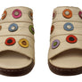 Orizonte Passion Womens European Comfortable Leather Slides Sandals