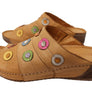 Orizonte Passion Womens European Comfortable Leather Slides Sandals
