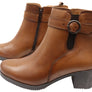Orizonte Aquem Womens European Comfortable Leather Ankle Boots