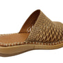 Orizonte Lyric Womens European Comfortable Leather Slides Sandals