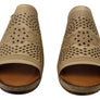 Orizonte Kingsley Womens European Comfort Leather Wedge Slides Sandals