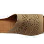 Orizonte Kingsley Womens European Comfort Leather Wedge Slides Sandals