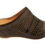 Orizonte Kingsley Womens European Comfort Leather Wedge Slides Sandals