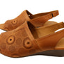 Orizonte Resley Womens European Comfortable Leather Wedge Sandals