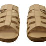 Orizonte Panera Womens European Comfortable Leather Slides Sandals