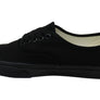 Vans Authentic Unisex Comfortable Lace Up Sneakers Black Black