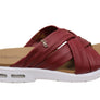 Usaflex Asta Womens Comfort Leather Slides Sandals Made In Brazil