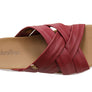 Usaflex Asta Womens Comfort Leather Slides Sandals Made In Brazil