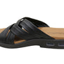 Usaflex Asta Womens Comfort Leather Slides Sandals Made In Brazil
