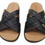 Usaflex Asta Womens Comfort Leather Slides Sandals Made In Brazil