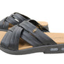 Usaflex Asta Womens Comfort Leather Slides Sandals Made In Brazil