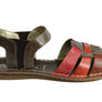 Andacco Mona Womens Comfortable Flat Leather Sandals Made In Brazil