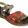 Andacco Mona Womens Comfortable Flat Leather Sandals Made In Brazil